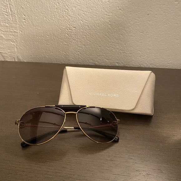 Michael Kors Zanzibar Aviator Sunglasses - Picture 1 of 3